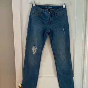 Vintage Y2K Victoria’s Secret vintage distressed straight leg jeans size6
